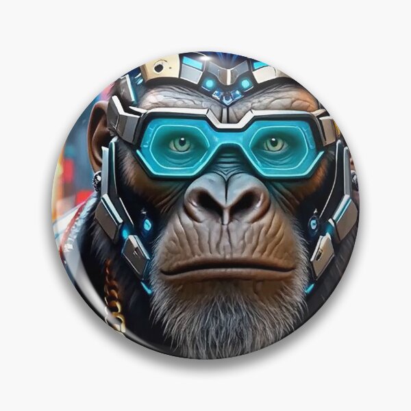 Item preview, Cyberpunk Chimpanzee Mafia Boss – AI Transformation (Final Frame)   designed and sold by MFMart.