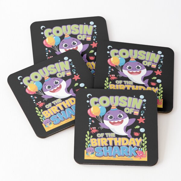Item preview, Cousin Birthday Kids Shark Party Matching Family designed and sold by DigitaldeligArt.