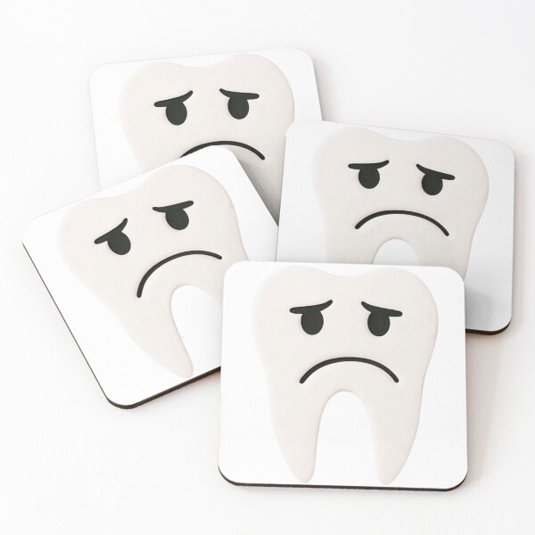 Item preview, Sad tooth minimal motif designed and sold by StickBuAndii.