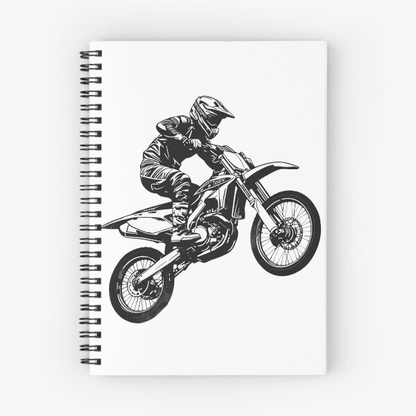 Item preview, Motocross Dirt Bike Rider Silhouette designed and sold by TheNeuroVerse.