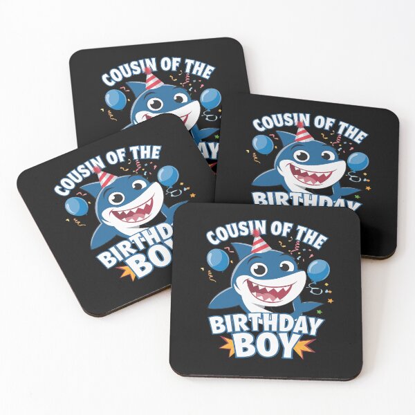 Item preview, Cousin of The Birthday Boy Shark Ocean Theme Matching Family  designed and sold by DigitaldeligArt.