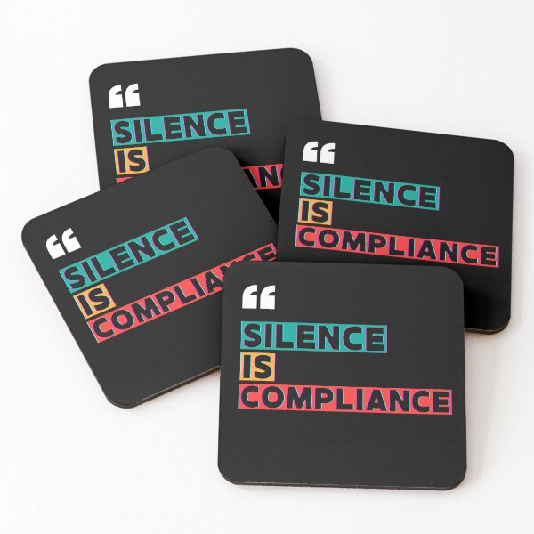 Item preview, Silence Is Compliance - Social Justice & BLM Protest Art designed and sold by RealVibeVault.