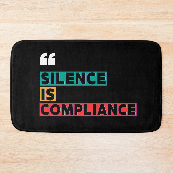 Item preview, Silence Is Compliance - Social Justice & BLM Protest Art designed and sold by RealVibeVault.