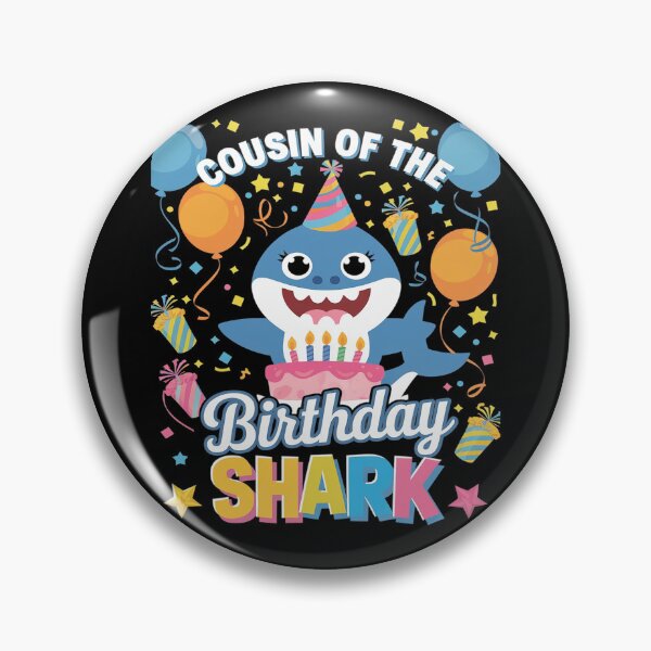 Item preview, Cousin Of The Shark Birthday Boy Girl Party Family Group 13  designed and sold by DigitaldeligArt.