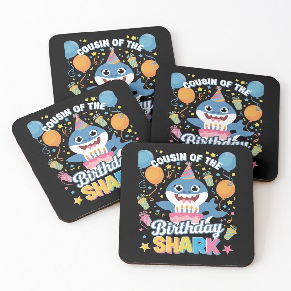 Item preview, Cousin Of The Shark Birthday Boy Girl Party Family Group 13  designed and sold by DigitaldeligArt.
