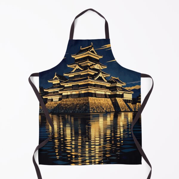 Item preview, Matsumoto Castle at Night – Japanese Castle Art designed and sold by darekkocurek.