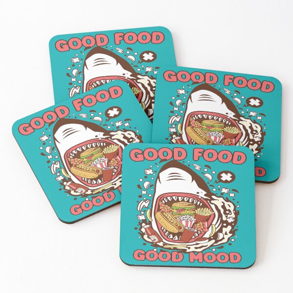 Item preview, Good food – good mood! Shark Design designed and sold by Hot4Shirt.
