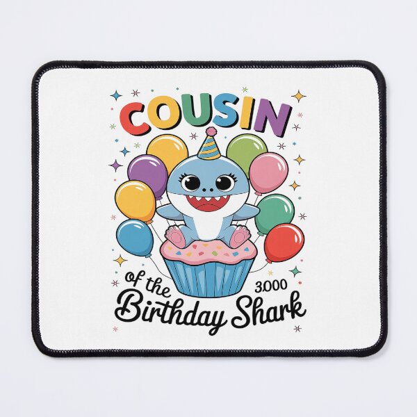 Item preview, Cousin of the Shark Birthday Mom Matching Family designed and sold by DigitaldeligArt.