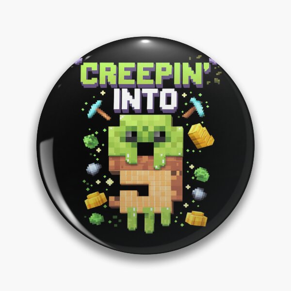 Item preview, 9th Birthday Gamer Pixel Creepin’ Into 9 Video Game Party 2  designed and sold by MarkLeedsArt.