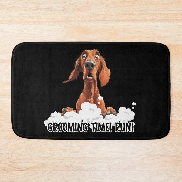 Item preview, Funny Irish Setter Dog Reaction – Grooming Time! Run! designed and sold by KArtcore.
