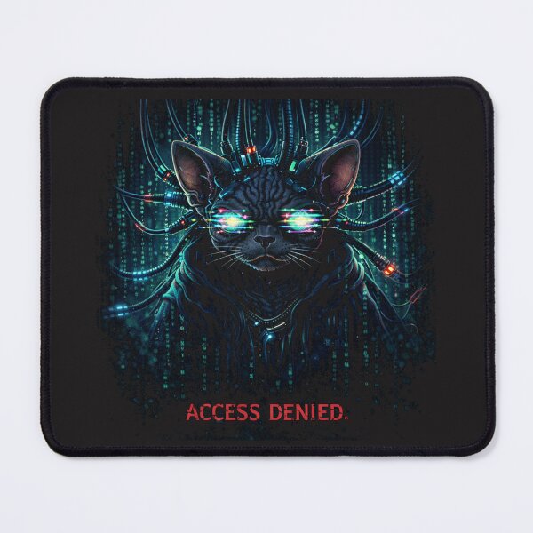 Item preview, Cyberpunk Cat – Access Denied designed and sold by Furvisors.
