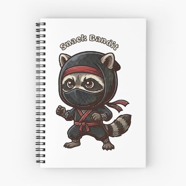 Item preview, Snack Bandit - Cute Ninja Raccoon designed and sold by brandByLea.