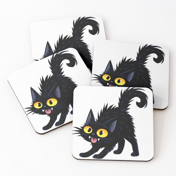 Item preview, Black cat smile designed and sold by SoftBunStudio.