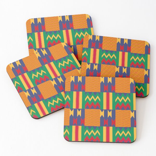Item preview, Vibrant African Ashanti Kente pattern designed and sold by MammothArt.