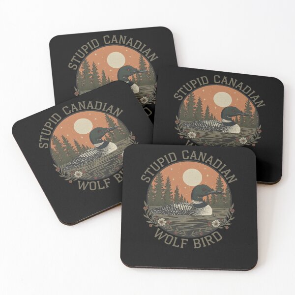 Item preview, Stupid Canadian Wolf Bird Birdwatcher Funny designed and sold by SofenArt.