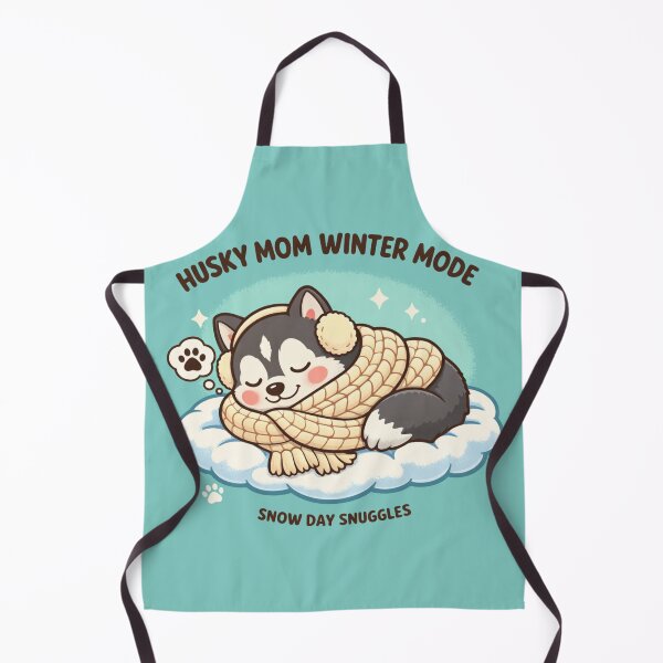 Item preview, Husky Mom Winter Mode – Snow Day Snuggles Cozy Husky Shirt designed and sold by dogmomtees.