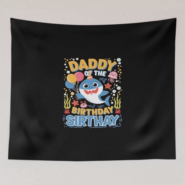 Item preview, Daddy Birthday Kids Shark Dad Party Matching Family 3  designed and sold by SyntaxClaw.
