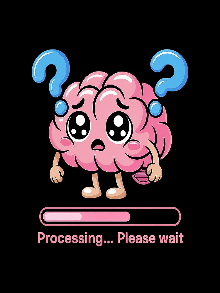 Thumbnail 3 of 3, Scarf, Brain Loading Processing Please Wait designed and sold by orlodrake.