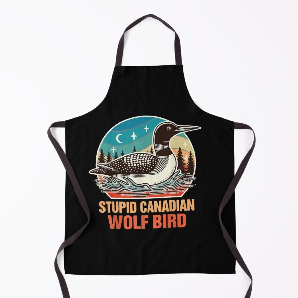 Item preview, Stupid Canadian Wolf Bird Wildlife Humor designed and sold by SofenArt.