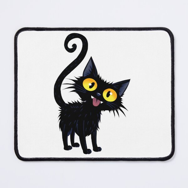 Item preview, Black cat designed and sold by SoftBunStudio.
