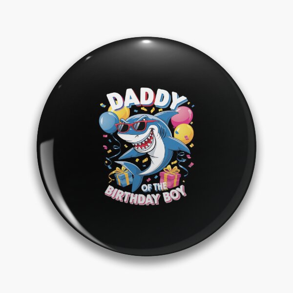 Item preview, Daddy of the Birthday Boy Family Matching Party Shark 7  designed and sold by SyntaxClaw.