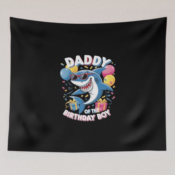 Item preview, Daddy of the Birthday Boy Family Matching Party Shark 7  designed and sold by SyntaxClaw.