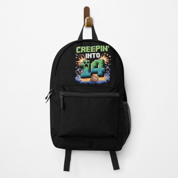 Item preview, 14th Birthday Gamer Pixel Creepin’ Into 14 Video Game Party  designed and sold by MarkLeedsArt.