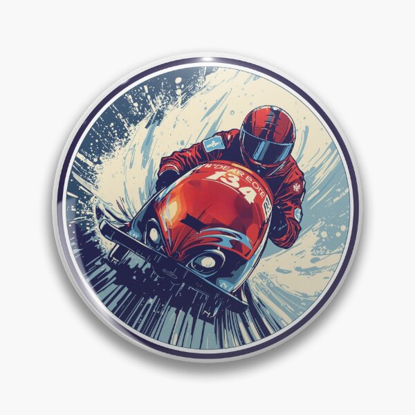 Item preview, Winter Sports Games Luge Competition Sticker designed and sold by colorleafz.
