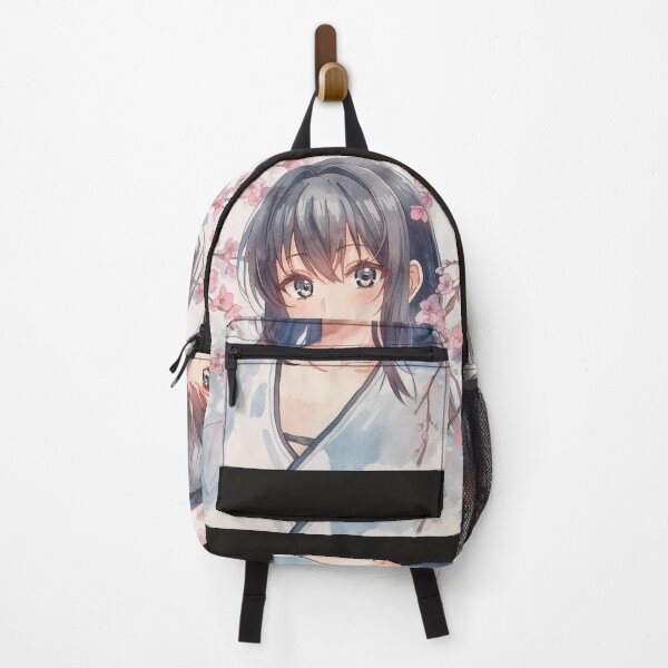 Item preview, Anime Girl in Cherry Blossoms designed and sold by RizziesDesign.