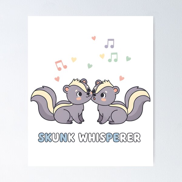 Item preview, Skunk Pal – Cute Cartoon Skunk for Animal Lovers designed and sold by KivaroArt.