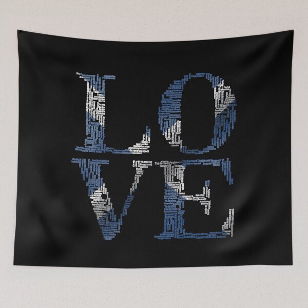 Item preview, Scottish Saltire Love Word Cloud - Scotland Flag Typography designed and sold by Loom on the Loch.
