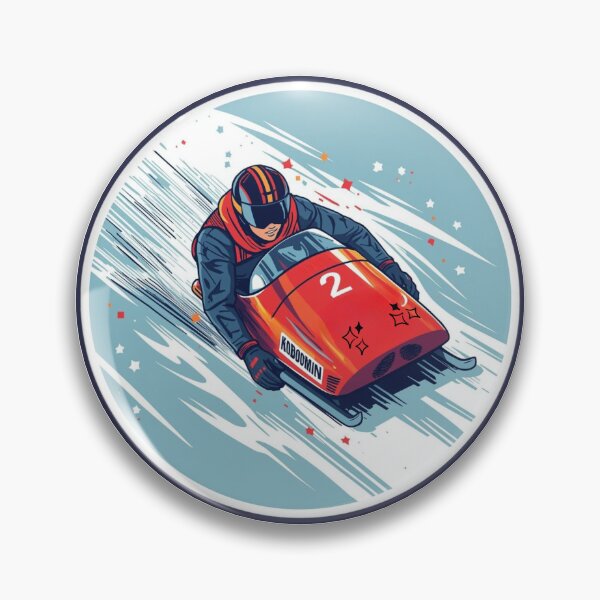 Item preview, Winter Sports Games Luge Competition Sticker designed and sold by colorleafz.