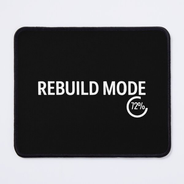 Item preview, REBUILD MODE 72% – Minimalist Motivational Design designed and sold by daila70.