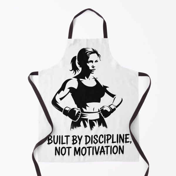 Item preview, Built By Discipline Not Motivation – Female Fighter Mindset Shirt designed and sold by WSPrintCrafter.