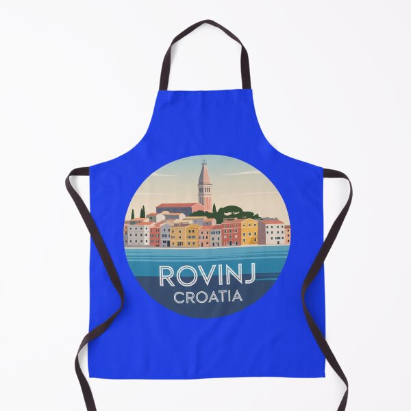 Item preview, Rovinj Croatia Travel Badge Minimal Coastal Sticker designed and sold by Timeless Design.