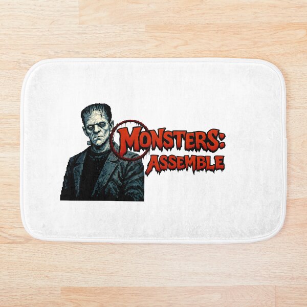 Aperçu de l'œuvre Le Monstre de Frankenstein – Série Monsters Assemble créée et vendue par Nu-Renaissance.