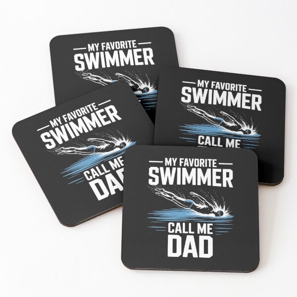 Item preview, My Favorite Swimmer Calls Me Dad designed and sold by VerseFarm.