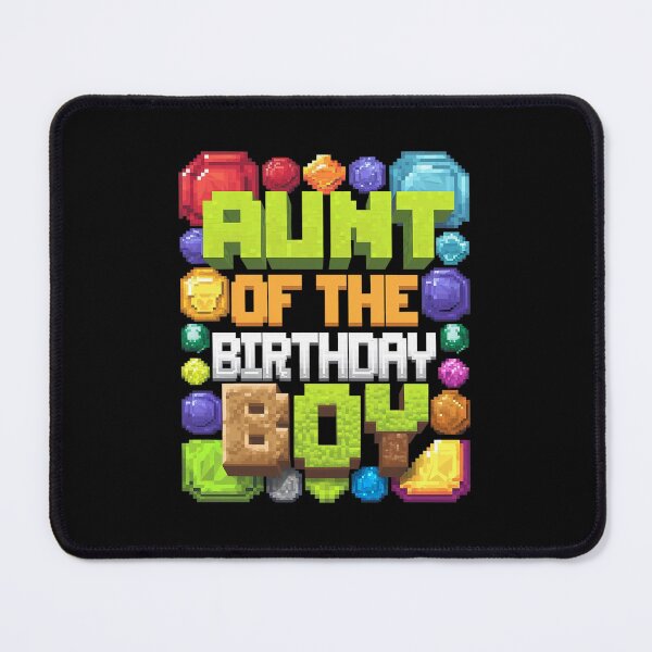 Item preview, Aunt Of The Birthday Boy Video Gamer Pixel Number Bday Party designed and sold by MarkLeedsArt.