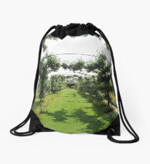 Archways Of Green Drawstring Bag