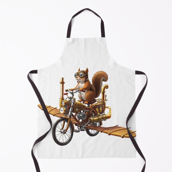 Item preview, Steampunk Squirrel Aviator - Vintage Flying Machine Fantasy Art designed and sold by MitoDesigns.