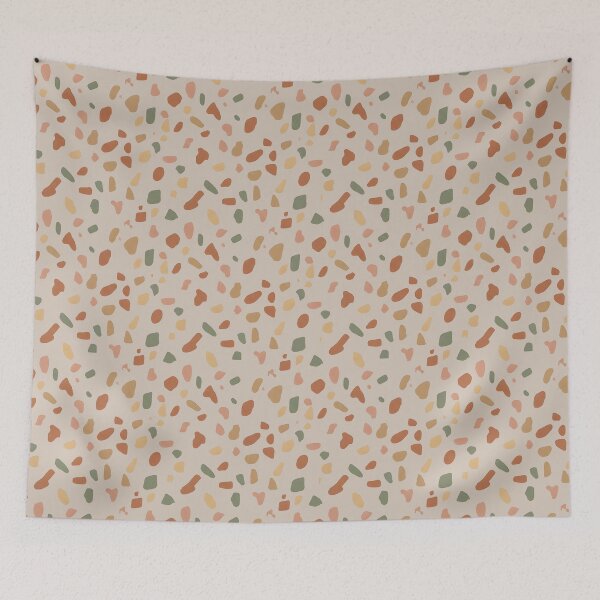 Item preview, Abstract Boho Terrazzo Neutral Pattern designed and sold by VibeShift Studio.