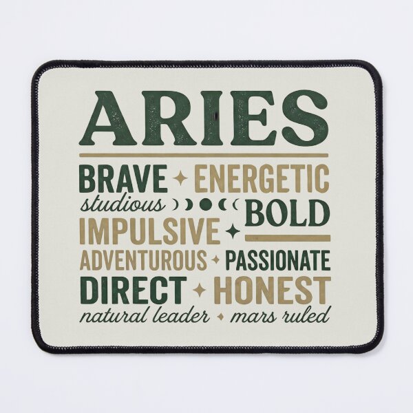 Item preview, Aries Energy Zodiac Slang - Bold Fire Sign Personality Quote designed and sold by IndoPatterns.