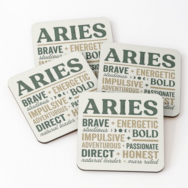 Item preview, Aries Energy Zodiac Slang - Bold Fire Sign Personality Quote designed and sold by IndoPatterns.