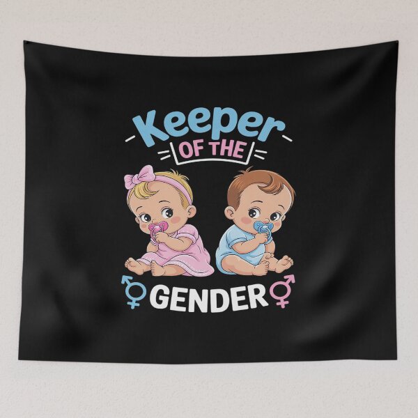 Item preview, Keeper Of The Gender Reveal Party Baby Announcement Women designed and sold by InspiredFoul.