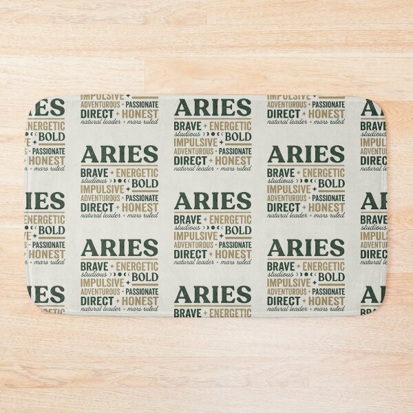 Item preview, Aries Energy Zodiac Slang - Bold Fire Sign Personality Quote designed and sold by IndoPatterns.
