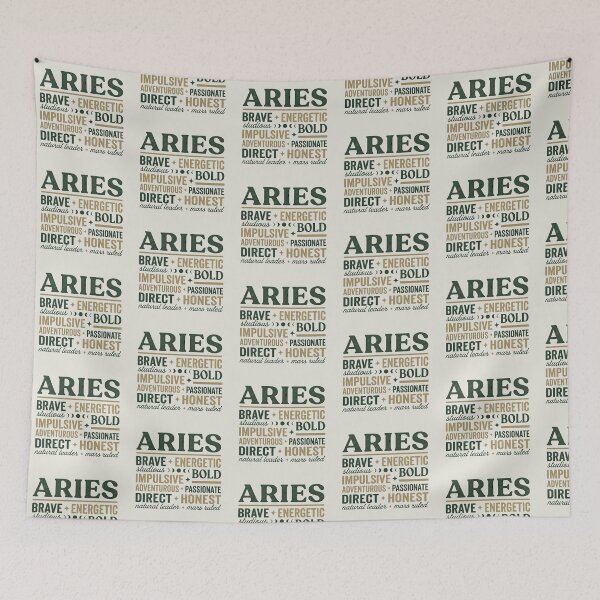 Item preview, Aries Energy Zodiac Slang - Bold Fire Sign Personality Quote designed and sold by IndoPatterns.