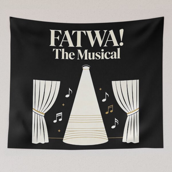 Item preview, FATWA! The Musical - Absurdist Comedy Theater Design designed and sold by GeoWhimsy Studio.
