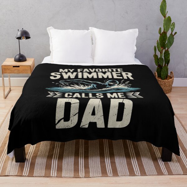Item preview, My Favorite Swimmer Calls Me Dad Swimming Parent Men designed and sold by VerseFarm.
