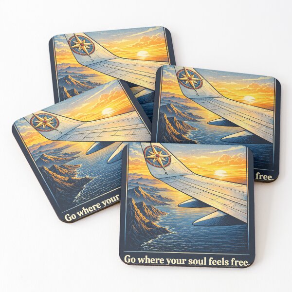 Item preview, Airplane Wing Over Mountains and Sea designed and sold by RavenDistrict.