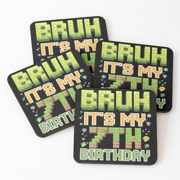 Item preview, Birthday Boy Bruh It's My 7th Birthday Gamer Pixel Number 1  designed and sold by MarryIsMonth.